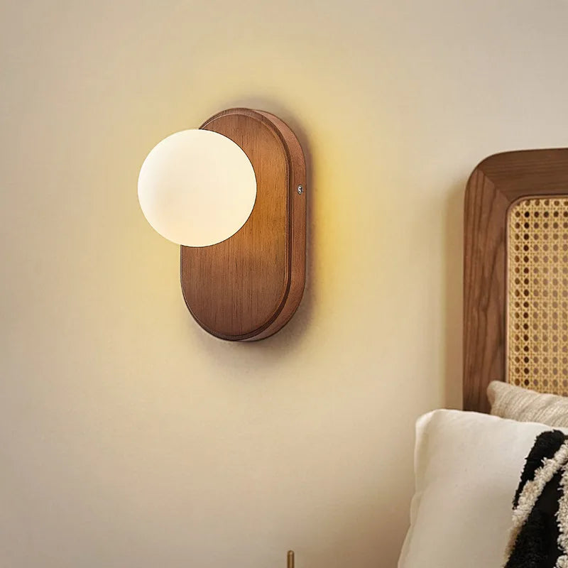 Glass Wall Lamps for Bedroom Bedside Hotel Sconce Light Fixtures Bathroom Background Living Room Decoration Modern Stone Lights